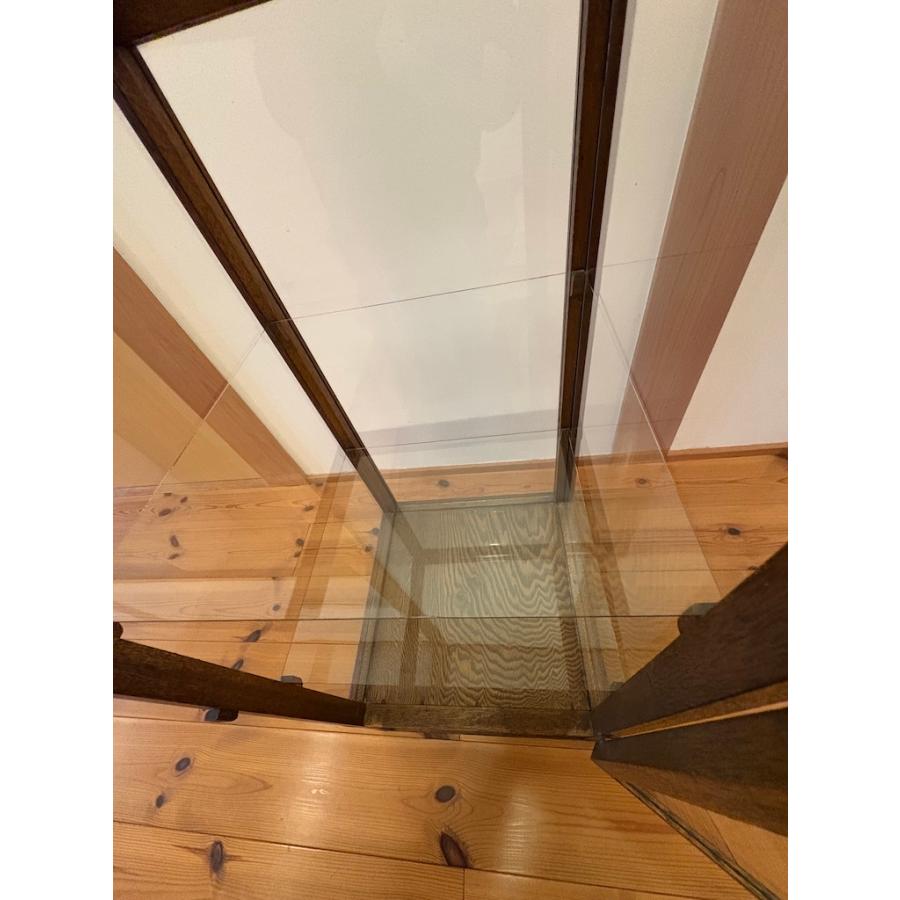 アンティーク 木枠5面 ガラスケース ガラスショーケース 旧家蔵出し ヴィンテージ家具 木枠ガラスキャビネット 一点物【引き取り推奨】 |  | 08