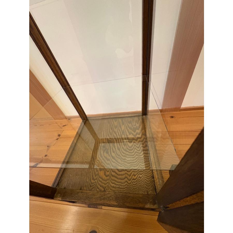 アンティーク 木枠5面 ガラスケース ガラスショーケース 旧家蔵出し ヴィンテージ家具 木枠ガラスキャビネット 一点物【引き取り推奨】 |  | 15