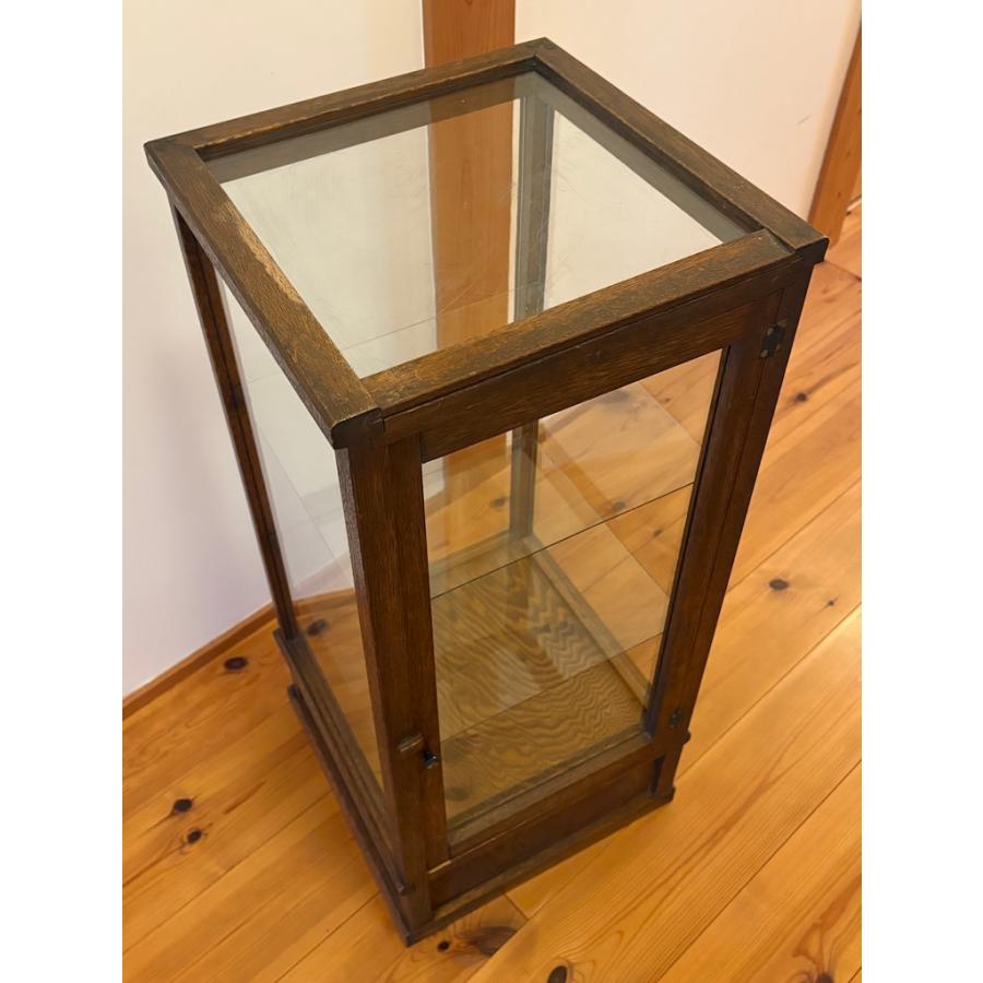 アンティーク 木枠5面 ガラスケース ガラスショーケース 旧家蔵出し ヴィンテージ家具 木枠ガラスキャビネット 一点物【引き取り推奨】 |  | 02