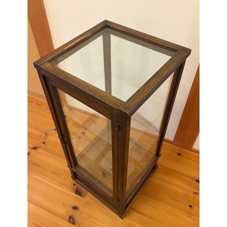 アンティーク 木枠5面 ガラスケース ガラスショーケース 旧家蔵出し ヴィンテージ家具 木枠ガラスキャビネット 一点物【引き取り推奨】 |  | 13