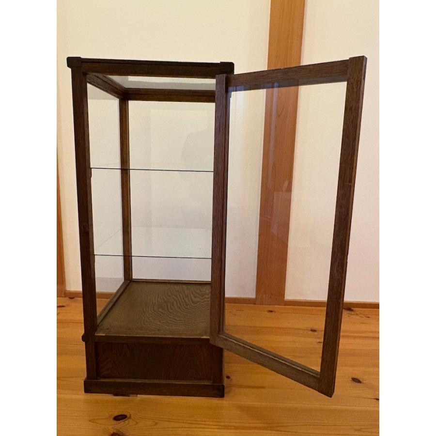 アンティーク 木枠5面 ガラスケース ガラスショーケース 旧家蔵出し ヴィンテージ家具 木枠ガラスキャビネット 一点物【引き取り推奨】 |  | 04