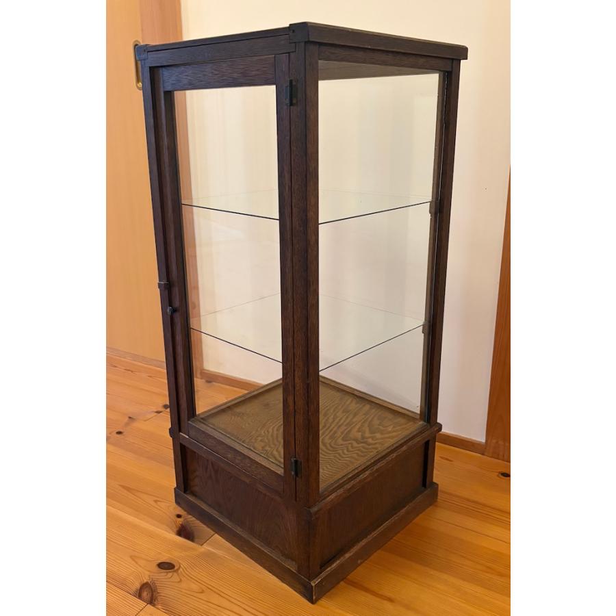 アンティーク 木枠5面 ガラスケース ガラスショーケース 旧家蔵出し ヴィンテージ家具 木枠ガラスキャビネット 一点物【引き取り推奨】 |  | 01