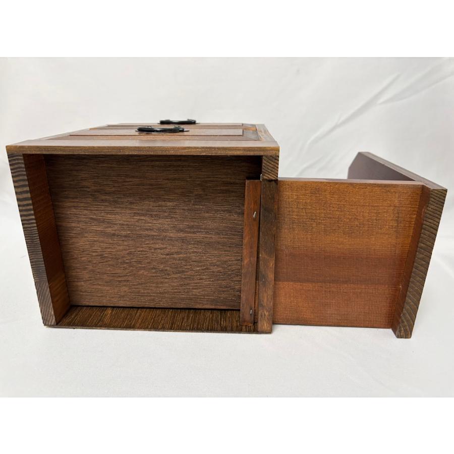 木製 小物入れ 本棚付 引出し 収納 インテリア小物 アンティーク 旧家蔵出し ヴィンテージ家具 |  | 09