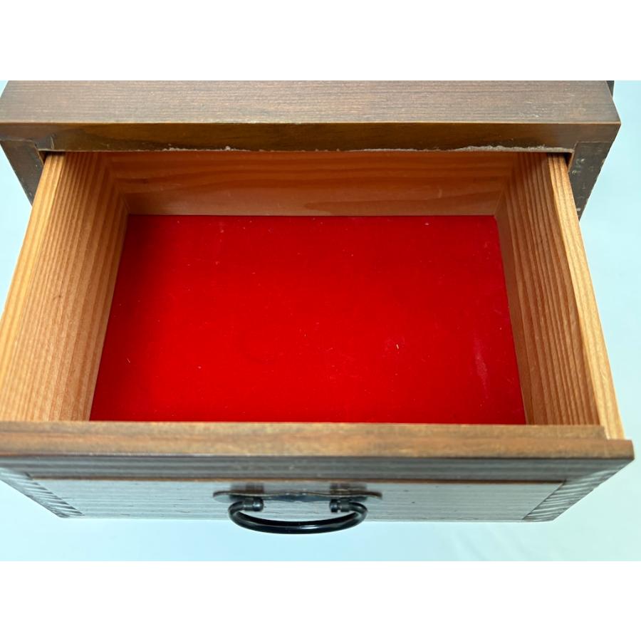 木製 小物入れ 本棚付 引出し 収納 インテリア小物 アンティーク 旧家蔵出し ヴィンテージ家具 |  | 07