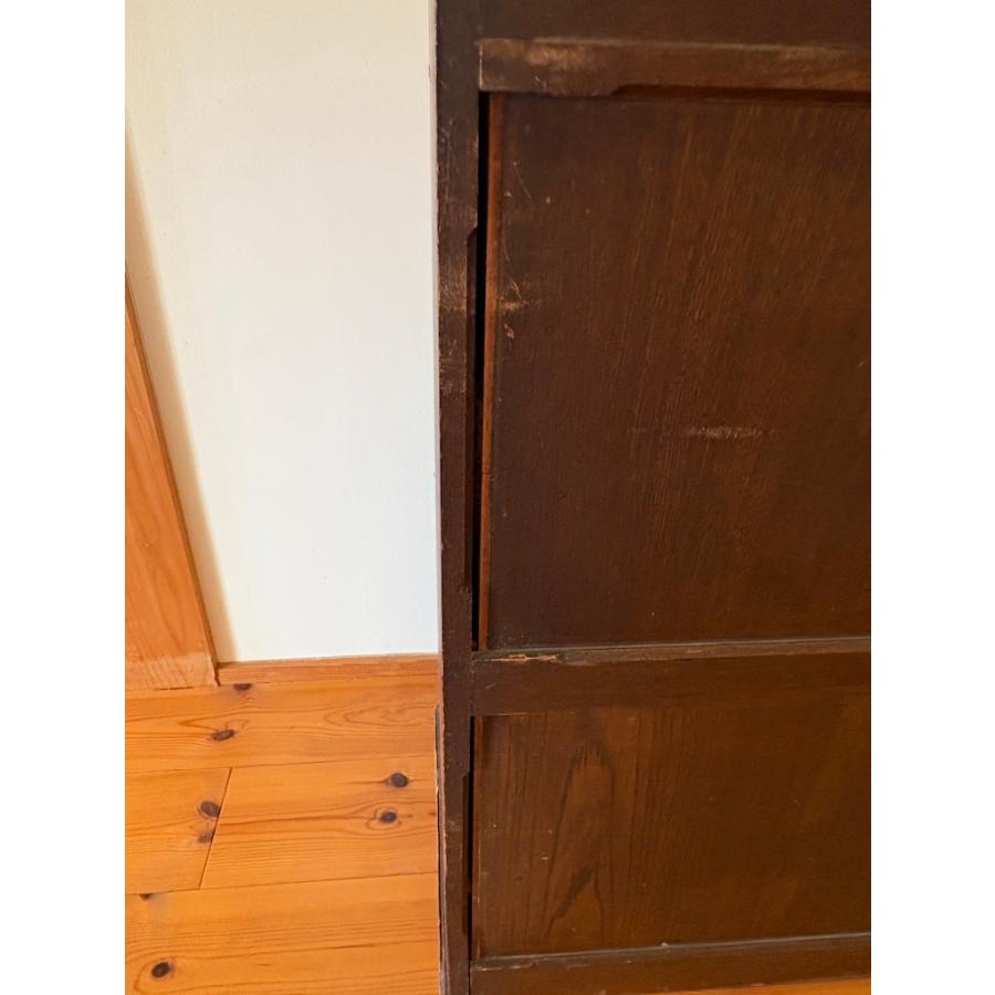 文机 座ライティングビューロー 文箱付き書き物机 アンティーク 旧家蔵出し ヴィンテージ家具 大正 時代物 現状品 |  | 08