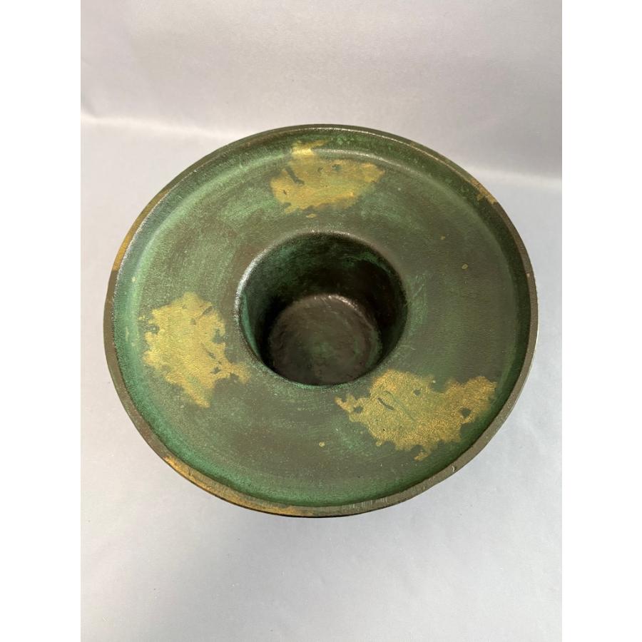 薄端 御所車 (鉄製) 花器 金属工芸 約5.5kg |  | 08