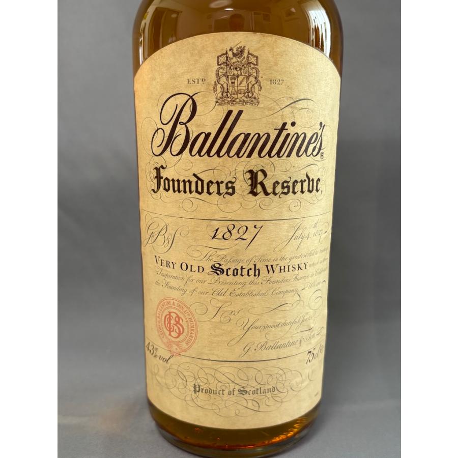 古酒 バランタイン ファウンダーズ リザーブ 1827 Very Old 43％ 750ml  Ballantines Founders Reserbe 1827 Very Old | Ballantine's | 01
