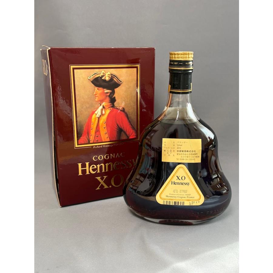 Hennessy（ヘネシー） 古酒 未開栓 XO 金キャップ クリアボトル 箱付