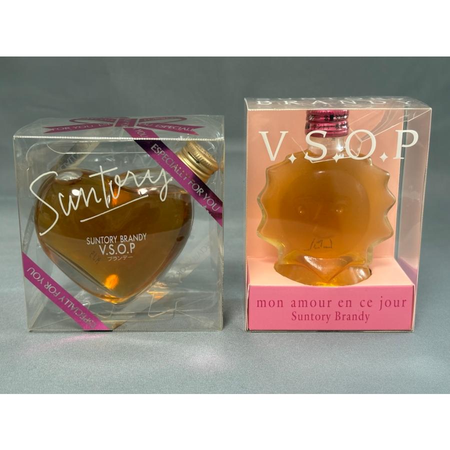 SUNTORY ブランデー VSOP ミニボトル ★星型ボトル★ハート型ボトル★スペースファンタジー★デキャンタボトル  古酒 4本セット | サントリーブランデー V.S.O.P | 02