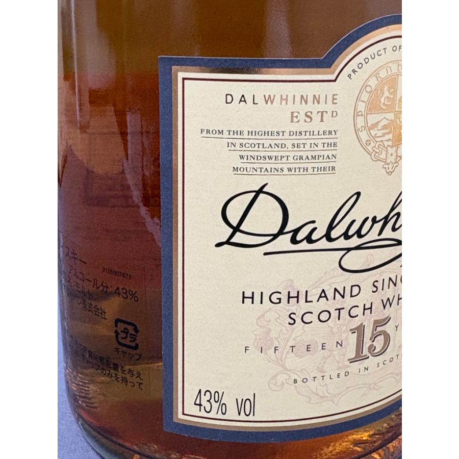ダルウィニー 15年 ハイランド シングルモルト スコッチウイスキー 700ml 43％ DALWHINNIE 15 YEARS OLD 古酒 箱付 |  | 04