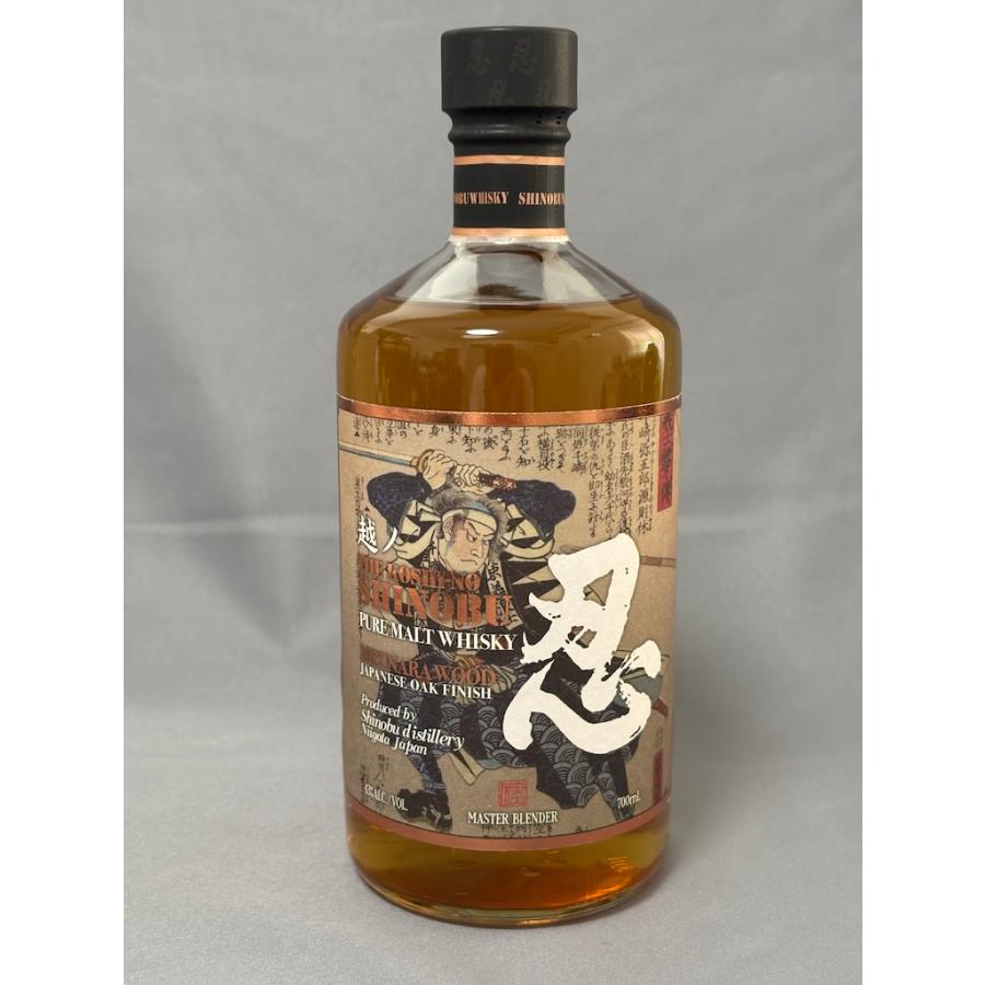 越ノ忍 ピュアモルト ウイスキー ミズナラ ウッド ジャパニーズ オーク フィニッシュ 700ml 43% 箱付 新潟麦酒 |  | 03