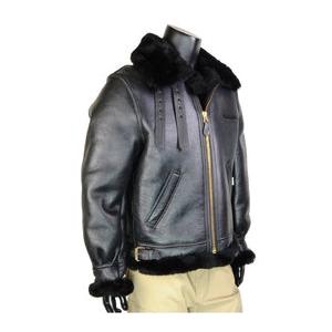 希少サイズ(46)【美品】AVIREX/B-3ムートンフライトジャケット/USA AVIREX B-3 フライトジャケット ムートン ブラック [ 46サイズ