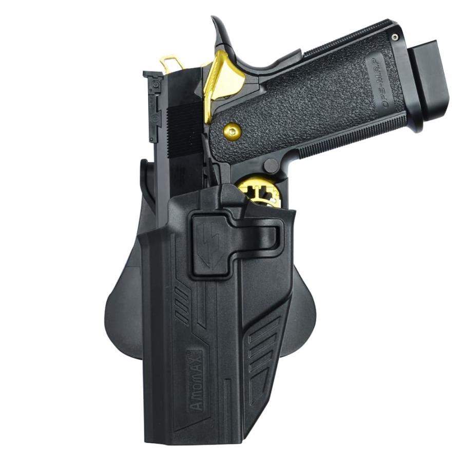 東京マルイ　ハイキャパ　ゴールドマッチ　ホルスター付き AMOMAX ヒップホルスター 東京マルイ HI-CAPA 4.3/5.1/ゴールドマッチ