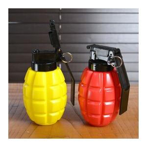 調味料入れ 手榴弾 プラスチック 赤 黄 2個セット コンディメント