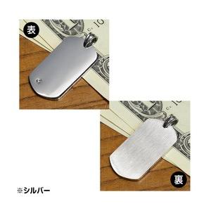 ストーン付きドッグタグ チェーンセット レーザー刻印付 加工日数2〜3