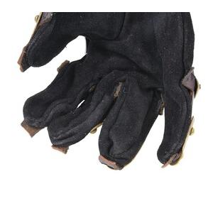 クールブルグ式ガントレット 甲冑籠手 中世防具 革手袋付 ゲットドレス