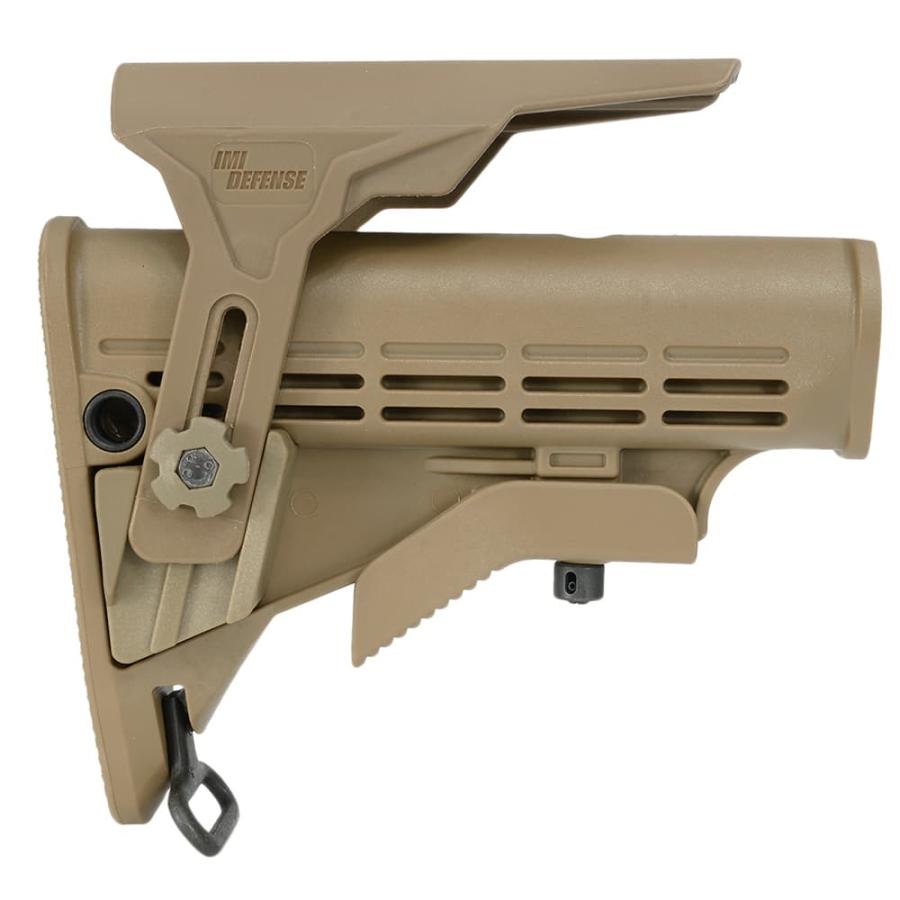 IMI DEFENSE バットストック AR-15/M4用 チークレスト付き QDスリングスイベル対応 IMI-ZS200 [ デザートタン ...