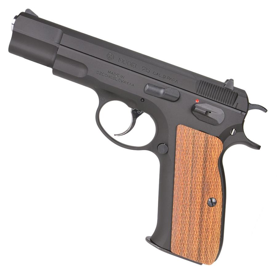 CAROM SHOT 木製グリップ saa用　チェッカリング　リアルウッド キャロムショット 木製グリップ 紫檀フルチェッカー CZ75用 ハンドガン