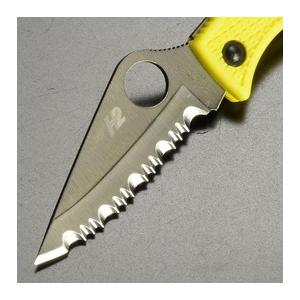 SPYDERCO 折りたたみナイフ Ladybug 3 ソルト 波刃 H-2鋼 LYLS3 SPYDERCO 折りたたみナイフ Ladybug 3 ソルト 波刃 H-2鋼 LYLS3