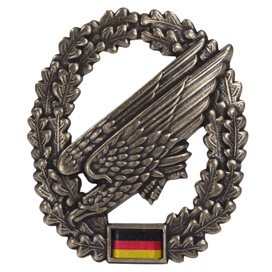 ドイツ軍放出品 記章ピンバッジ 空挺兵 ベレー帽用 BW Fallschirmjager