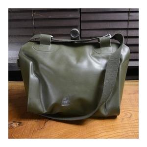 ドイツ軍放出品 ガスマスクバッグ OD ラバー製 [ 並品 ] ドイツ連邦軍