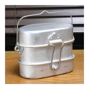 イタリア軍放出品 メスキット 飯盒 アルミ製 三段式 [ 並品 ] 軍