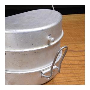 イタリア軍放出品 メスキット 飯盒 アルミ製 三段式 [ 並品 ] 軍