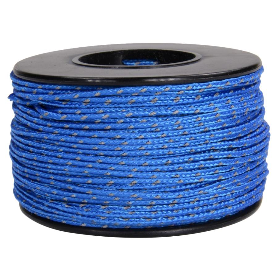 ATWOOD ROPE 反射材付 マイクロコード 1.18mm ブルー アトウッドロープ 125フィート MICRO 紐 災害