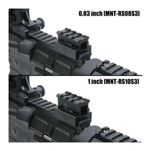 LEAPERS UTG コンパクトライザーマウント 3スロット アルミ製 ダイヤル