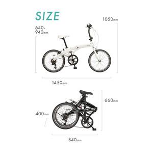 直送 代引き不可】 OTOMO 折りたたみ自転車 NEXTYLE NX-FB001 ホワイト 