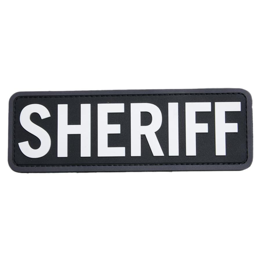 MIL-SPEC MONKEY パッチ SHERIFF ベルクロ付き PVC製 縁ありVer [ 6×2