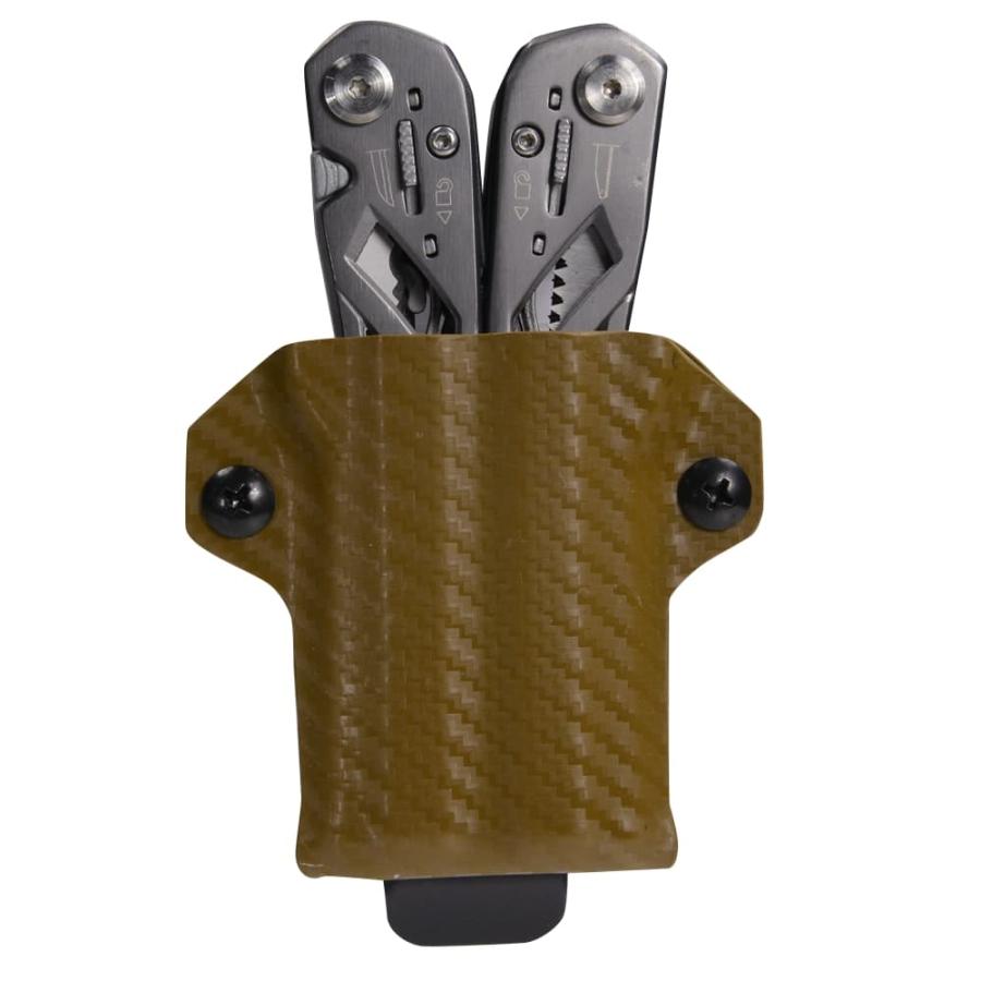 Clip & Carry マルチツール用シース Gerber サスペンション専用 ベルトクリップ付き [ コヨーテブラウンカーボンファイバー