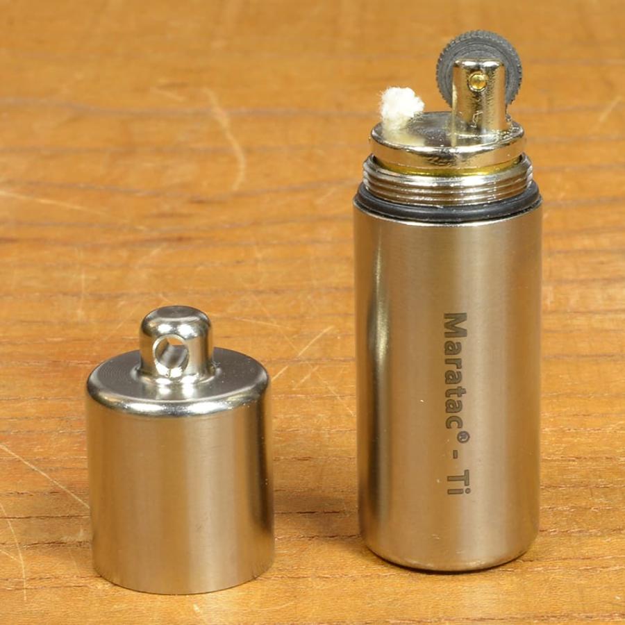 MARATAC ライター Peanut XL Lighter 防水 キーホルダー [ チタン