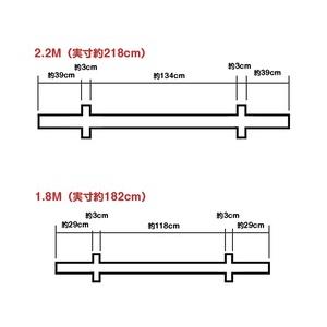 バーベルシャフト ステンレス製 スリーブ径50mm トレーニング器具 オリンピックシャフト [ 2.2M ] ベンチプレス スクワット スポーツ 2M 全長/内側長さ シャフト直径 ローレット範囲 スリーブ長さ スリーブ直径 約50mm 重量 耐荷重
