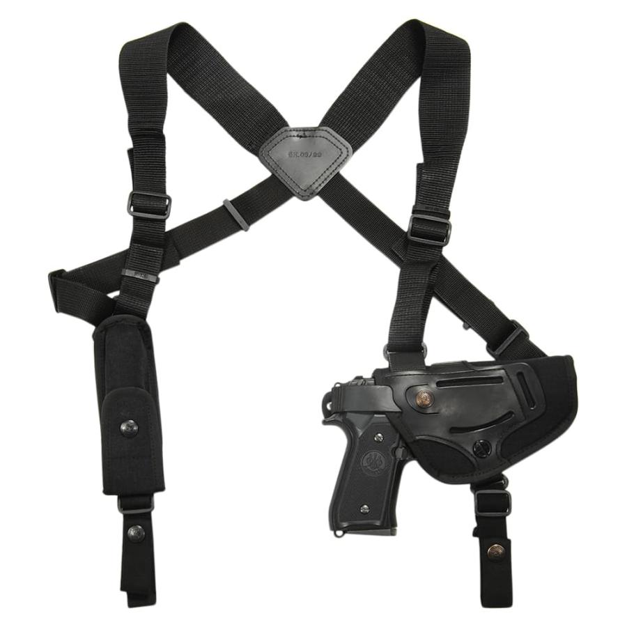 フランス軍放出品 ショルダーホルスター ポーチ付き 両利き用 [ 並品