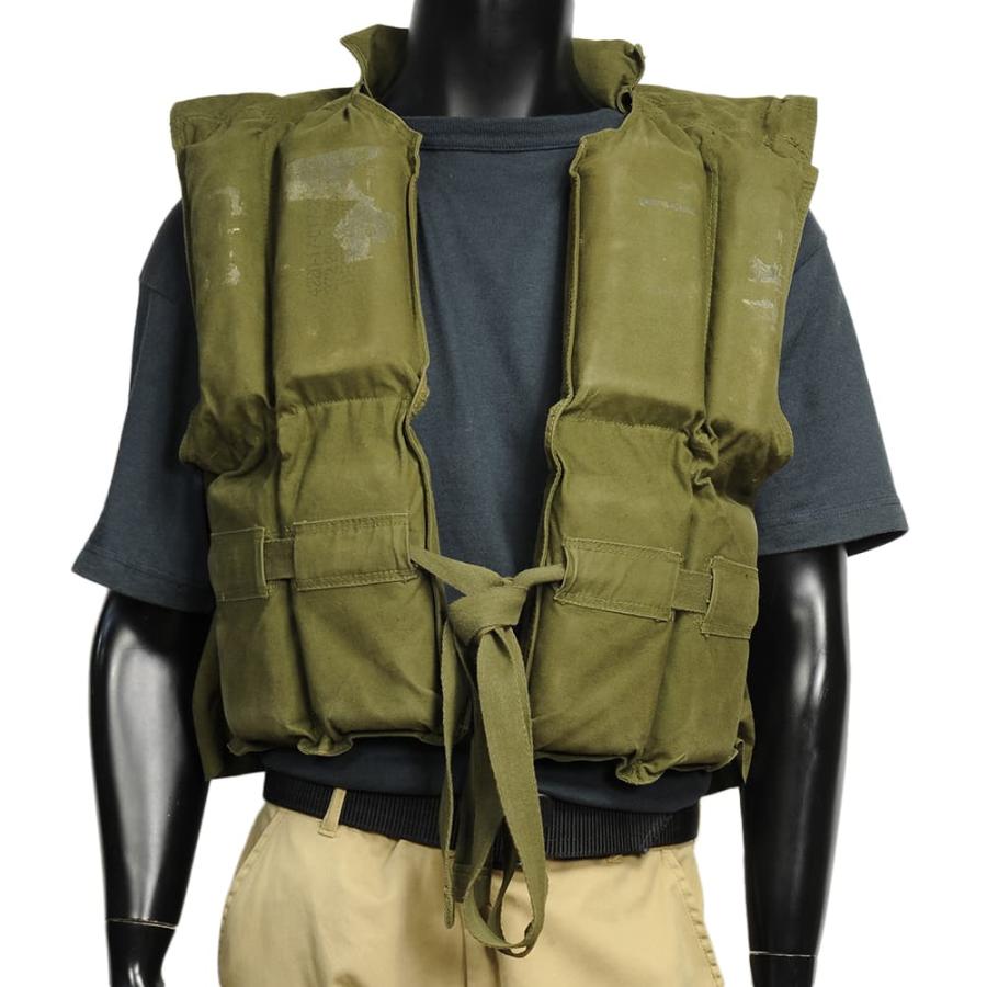 イギリス軍放出品 ライフジャケット 救命胴衣 コットン製 [ ジャケット