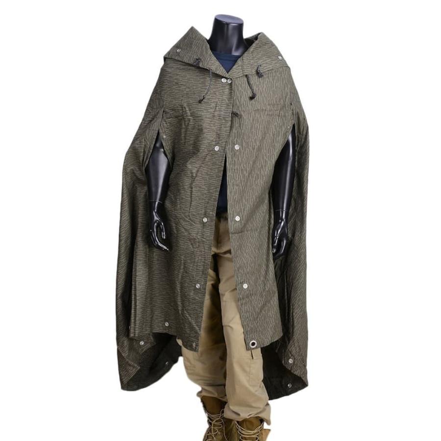 ドイツ軍放出品 テントシート 軍幕 Strichtarn レインカモ