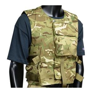 イギリス軍軽量戦闘用ボディアーマーMk1　MTP&デザート カバー付 イギリス軍放出品 ボディアーマー 陸軍 ベルクロ式 MTP迷彩 [ 180/116