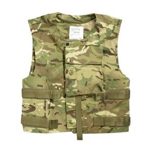 イギリス軍放出品 ボディアーマー 陸軍 ベルクロ式 MTP迷彩 [ 180/116