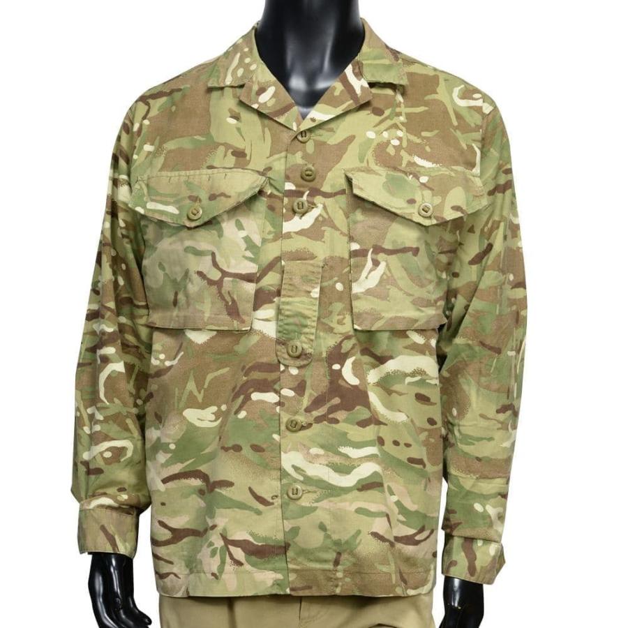 イギリス軍放出品 コンバットジャケット MTP迷彩 BDU ボタン留め 小