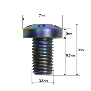 M1911 グリップスクリュー ステンレス製 リアルサイズ 4個セット