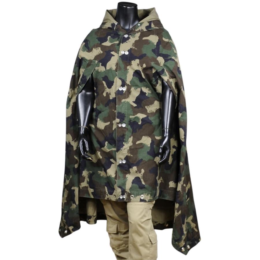 ハンガリー軍放出品 テントシート 軍幕 M1990迷彩 五角形 ハンガリー