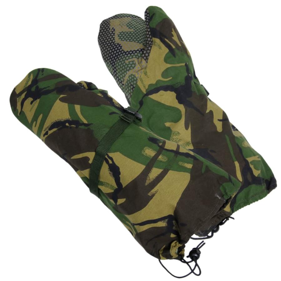 イギリス軍放出品 防寒手袋 ミトン DPM迷彩 MVP生地 滑り止め付き 手袋付き [ラージ/可] 英軍 防寒グローブ
