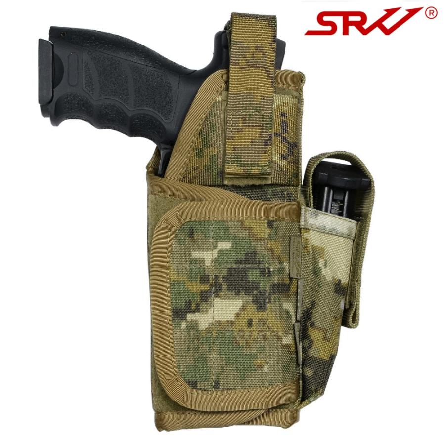 SRVV デルタホルスター MOLLE対応 ベルクロ調整式 ユニバーサル