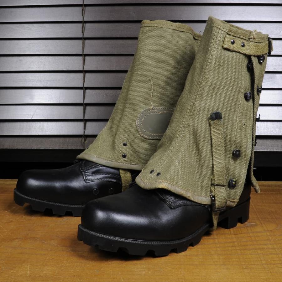 イタリア軍 アルパインゲイター 帆布 OD レギンス 登山 ミリタリー イタリア軍放出品 ゲイター 帆布製 アルパインレギンス ODグリーン