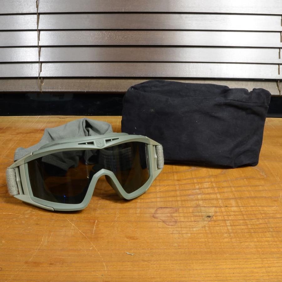 アメリカ軍放出品 REVISION タクティカルゴーグル LOCUST ケース付 OD
