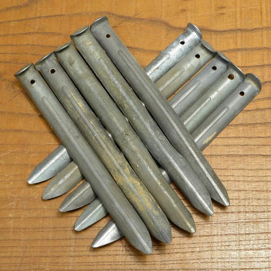 オランダ軍放出品 テント用ペグ 21cm 10本セット [ 難あり ] ポール