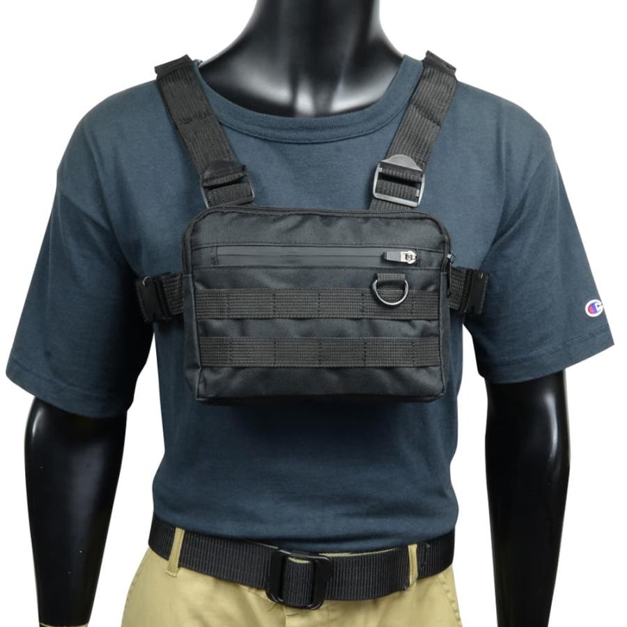 タクティカルチェストバッグ HGUL+BAG FILWHITE 前面ウェビング付き 