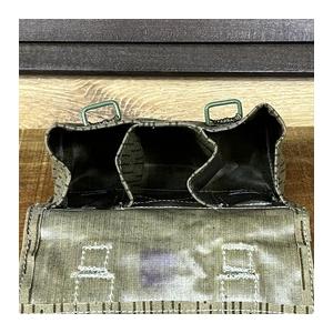ドイツ軍放出品 グレネードポーチ 3個用 レインカモ [ 良い
