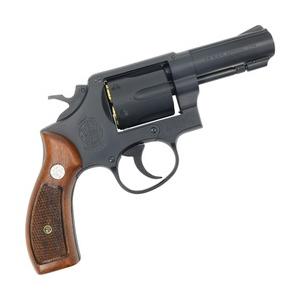 マルシン ガスガン M10 3インチ マットブラックABS 木製グリップ 072516 ハーフチェッカー木製グリップ_1
